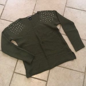 Olive Green Knit Sweater